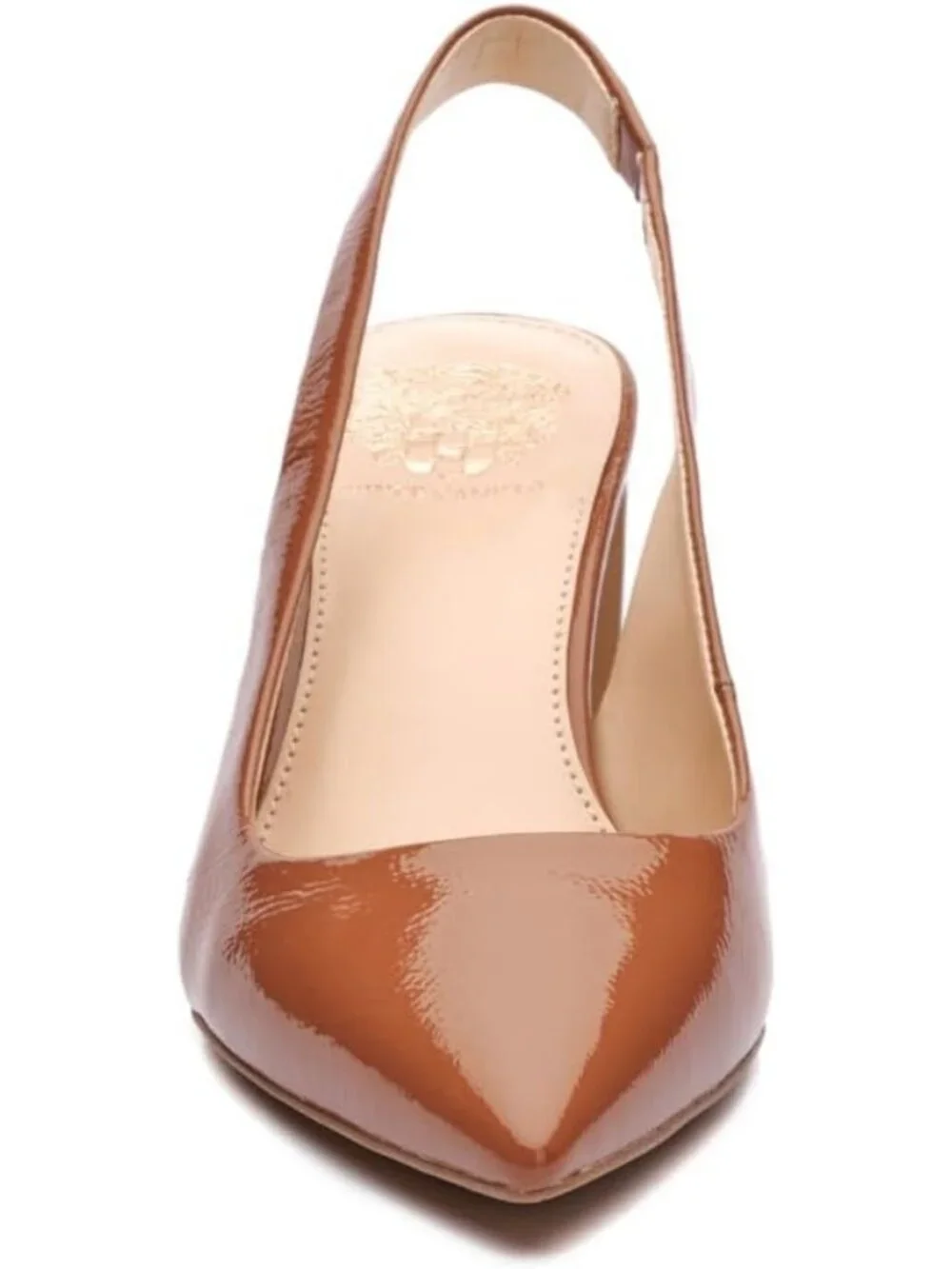 Women's Tawny Birch Comfort Pointed Toe Hamden Slingback Pump Block Heel Shoes
